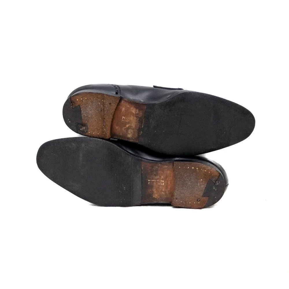 Peal & Co. for Brooks Brothers‎ Black Leather Penny Loafers – Size 9.5 D